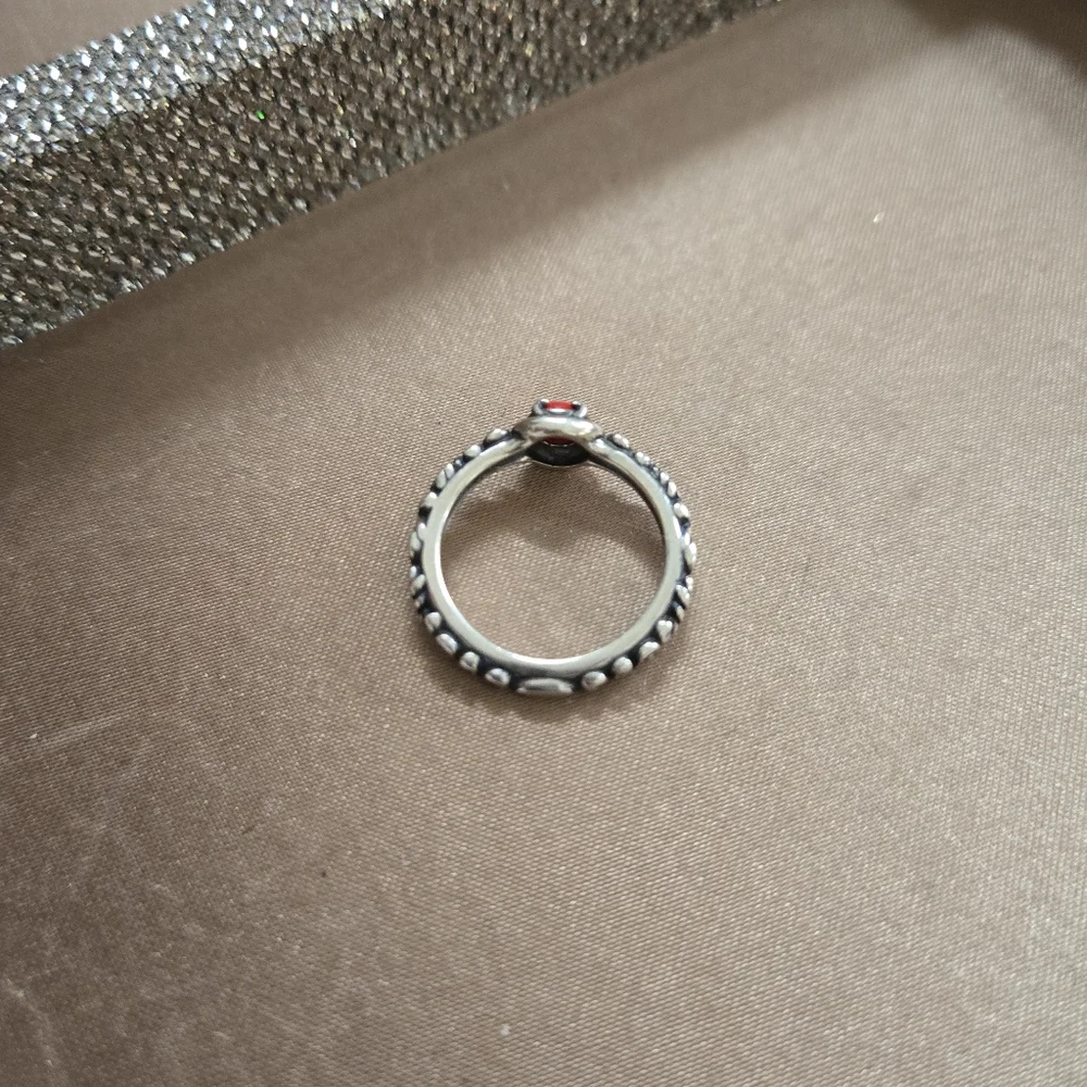 Carolyn Pollack Sterling Red Coral Ring